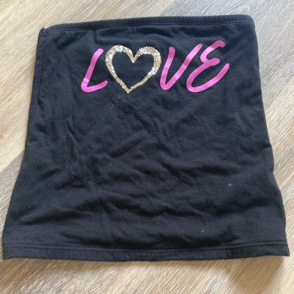 Justice love tube top!